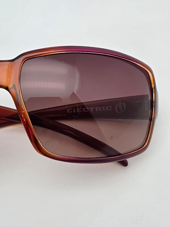 Electric Vol Brown Purple Frame Brown Gradient Lens Sunglasses Italy 62-17-123 main image 7